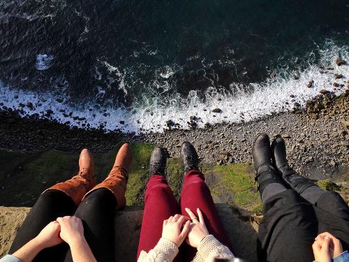 Ireland Cliffs and Shoes